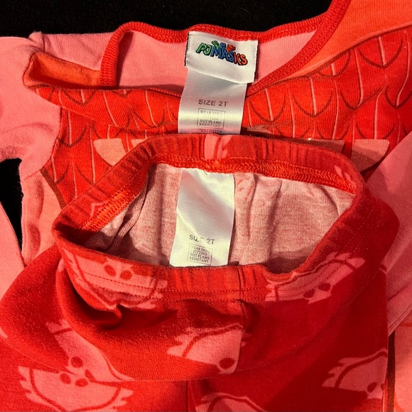 EUC PJ Masks Owlette long sleeve pajama set Girls size 2t - Picture 4 of 4